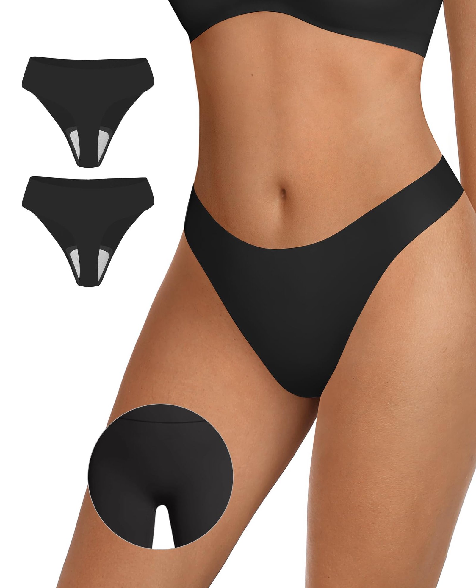 Bra Fitting Salon Co Seamless Thongs for Women Invisible Thongs — view 10