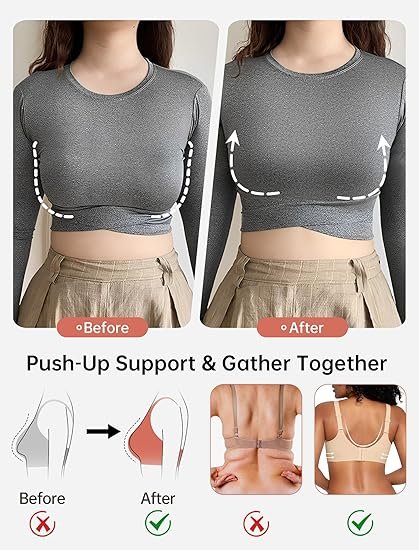 Full Coverage Plus Size Comfortable Tshirt Bra — view 5