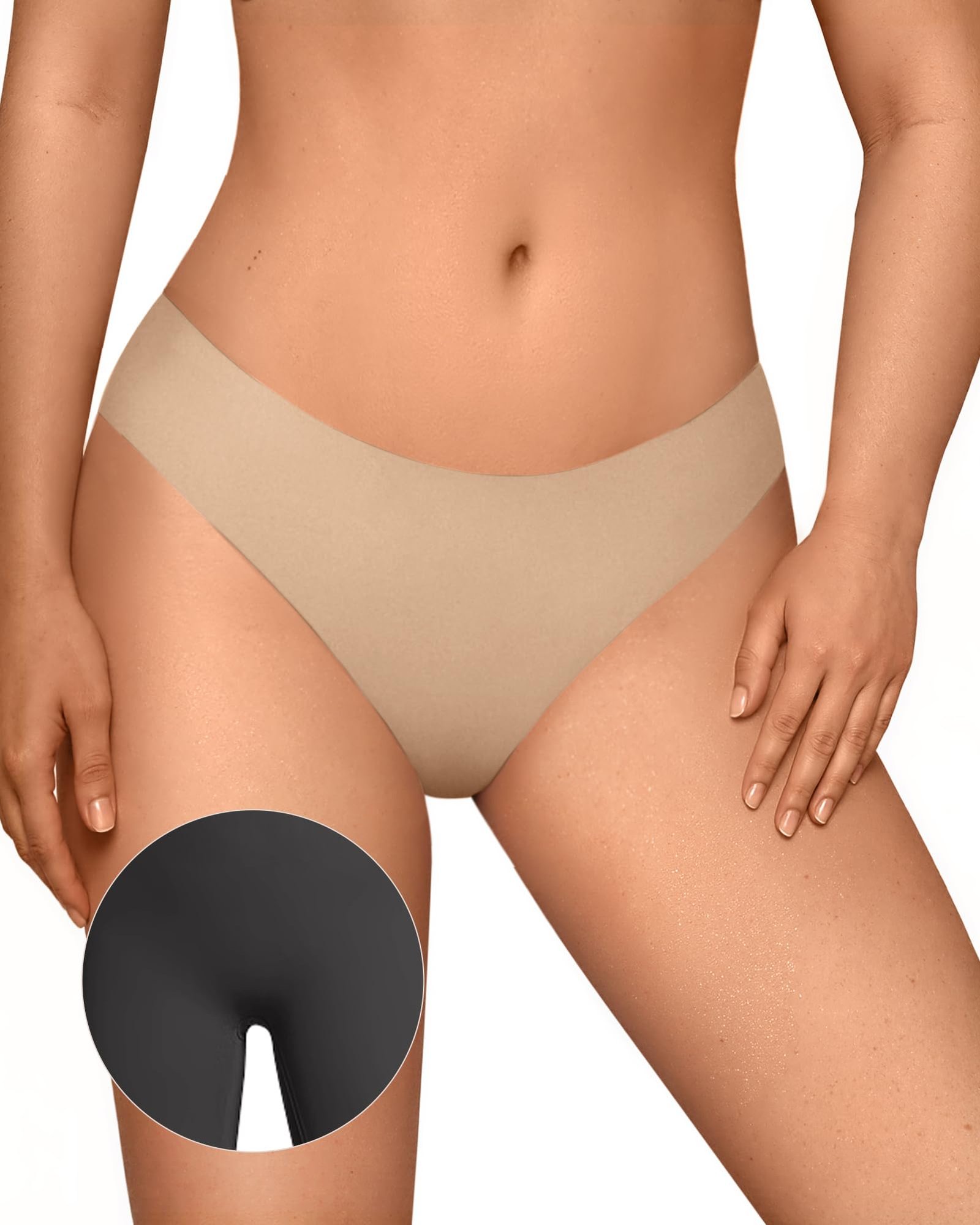 Bra Fitting Salon Co Seamless Thongs for Women Invisible Thongs — view 4