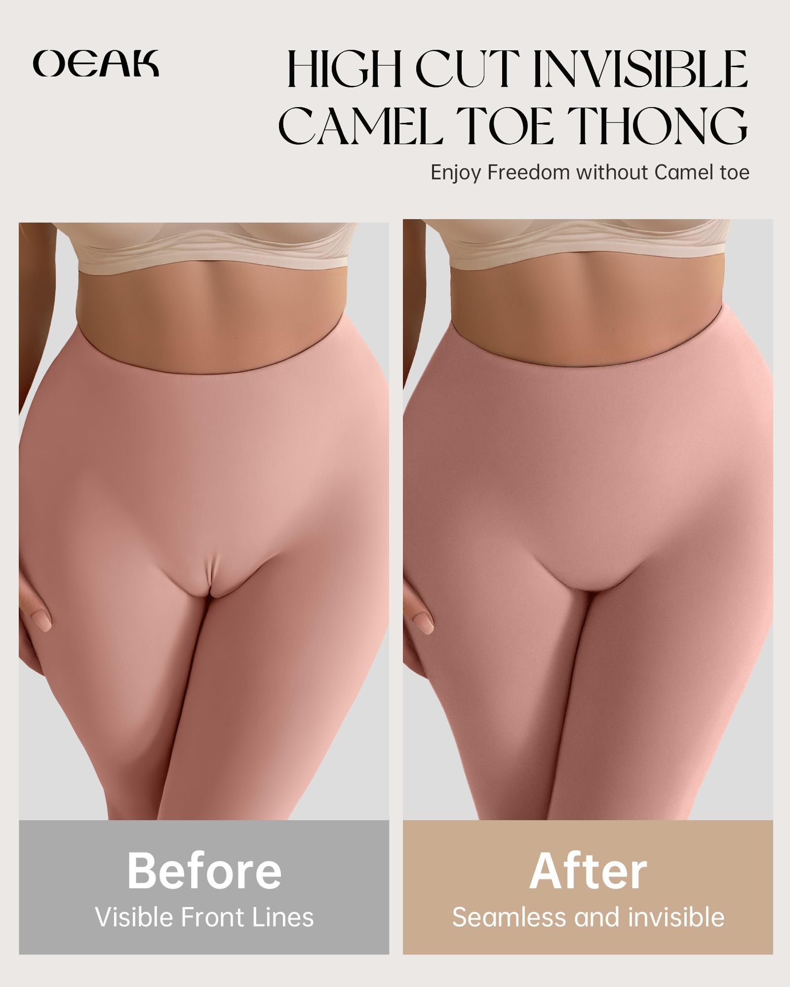Bra Fitting Salon Co Seamless Thongs for Women Invisible Thongs — view 5